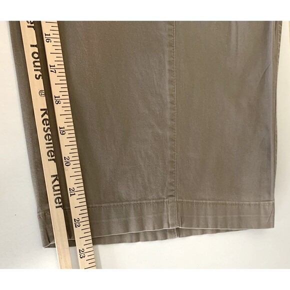 Avon Cargo Cropped Khaki Pants Womens 1X Elastic Pullon Drawstring - Picture 5 of 10
